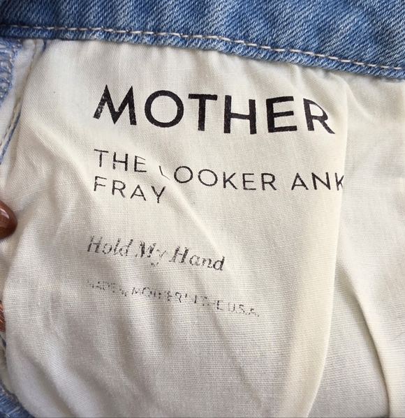 MOTHER The Looker Ankle Fray In Hold My Hand - Picture 6 of 9